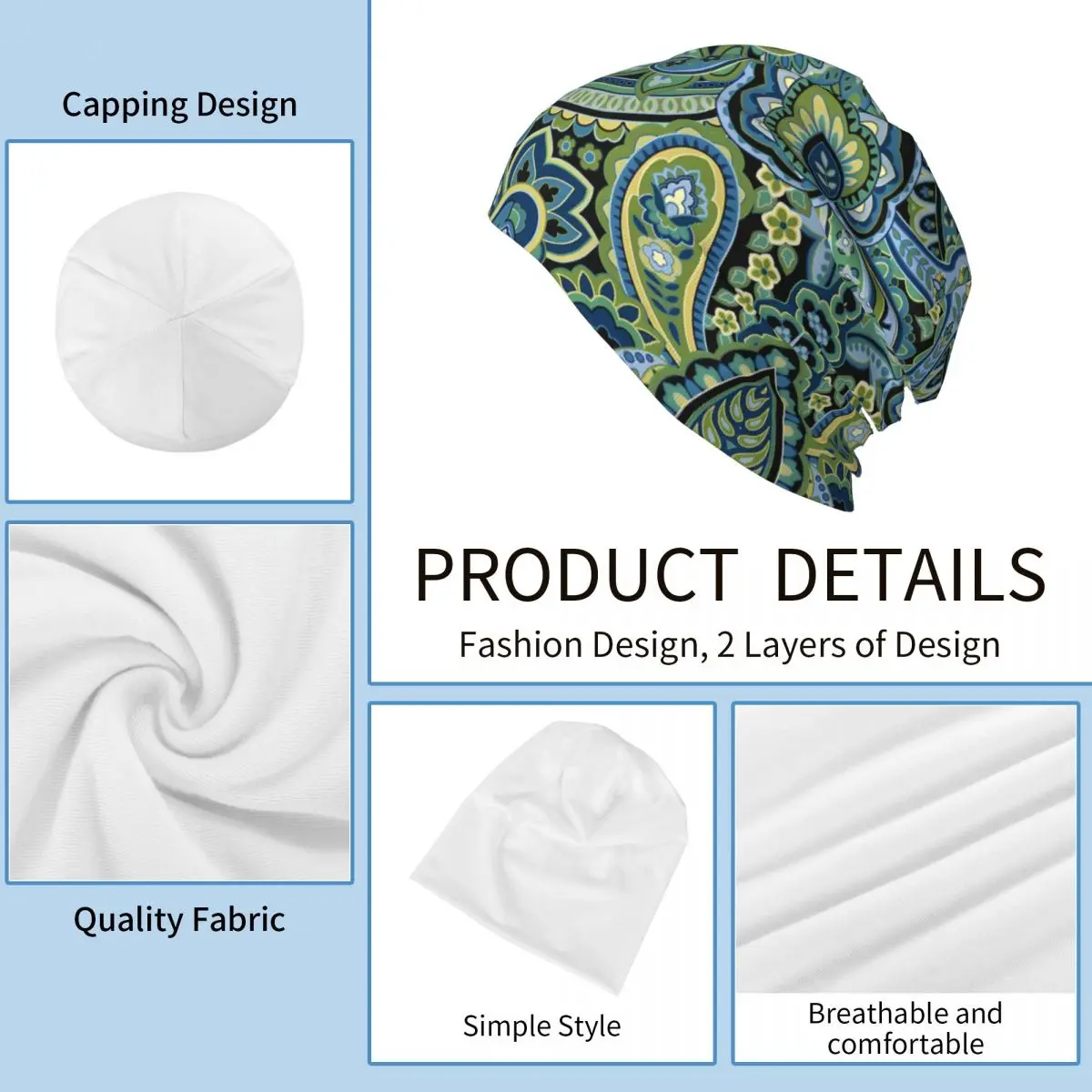 Шляпа шапки Пейсли стиль Мужская Женская тонкая шляпа лес зеленый осень Весенняя