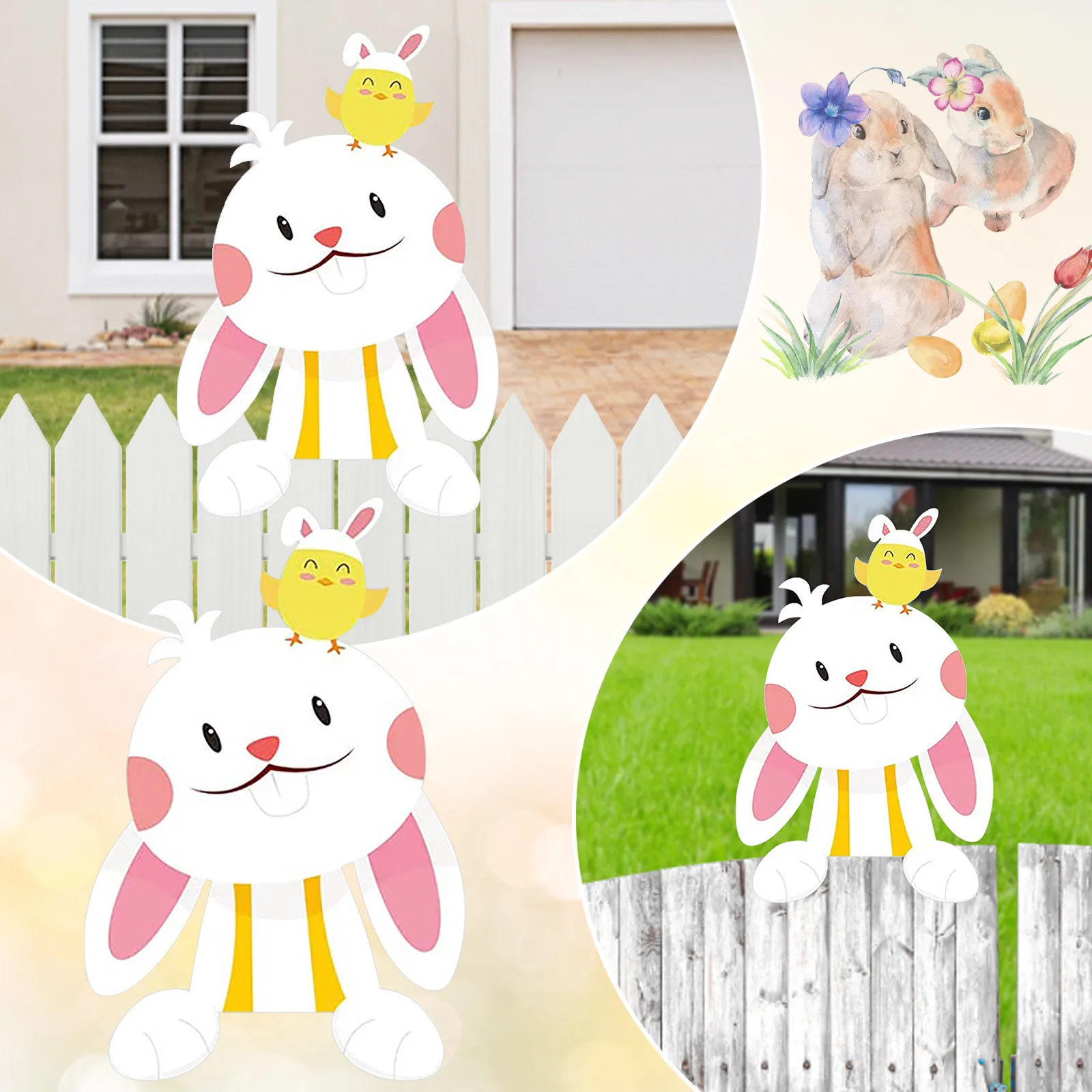 

Пасхальные животные, праздничный забор, украшения для событий, уличный домашний декор