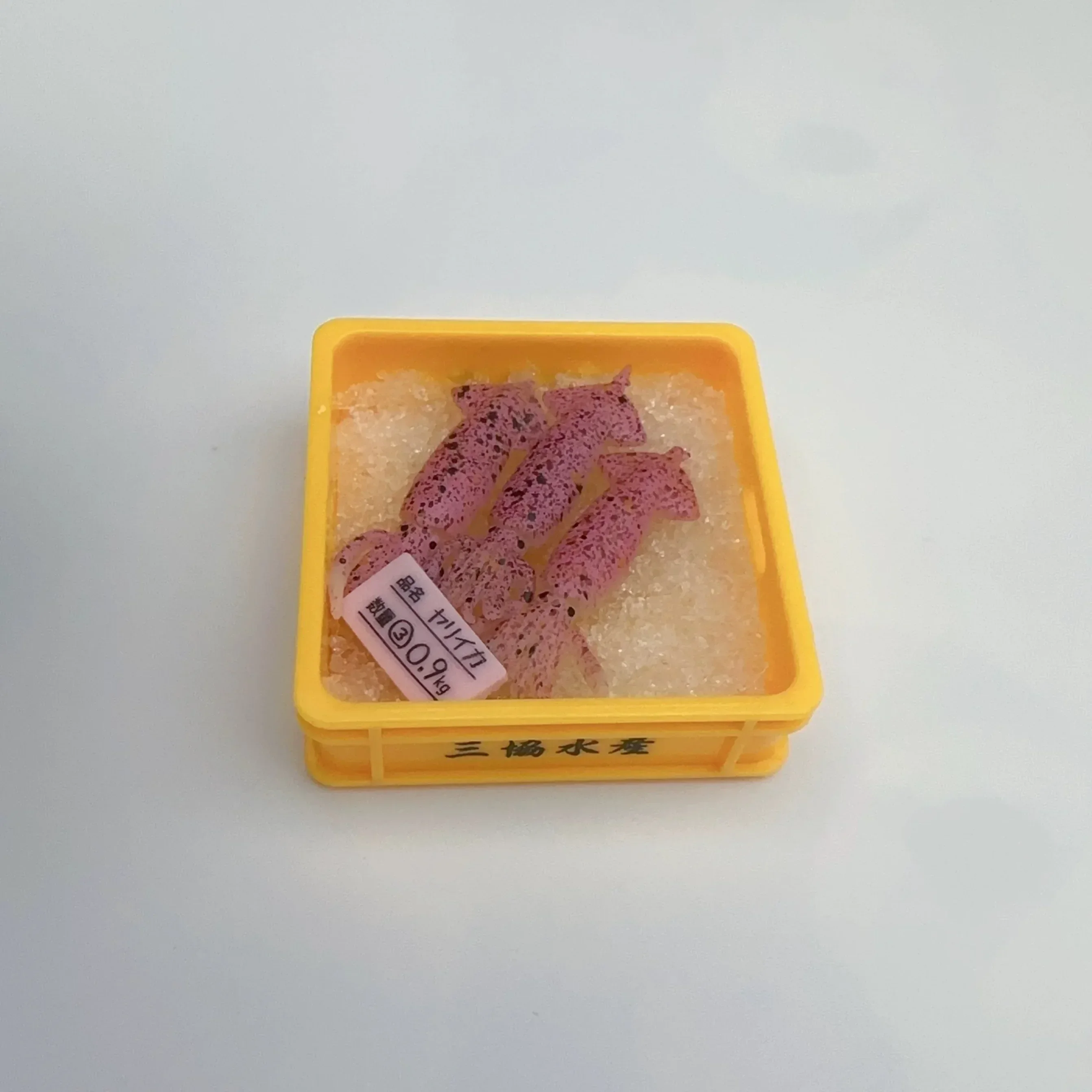 Капсульная игрушка еда рынок корзина морепродукты рыба потерятель краба