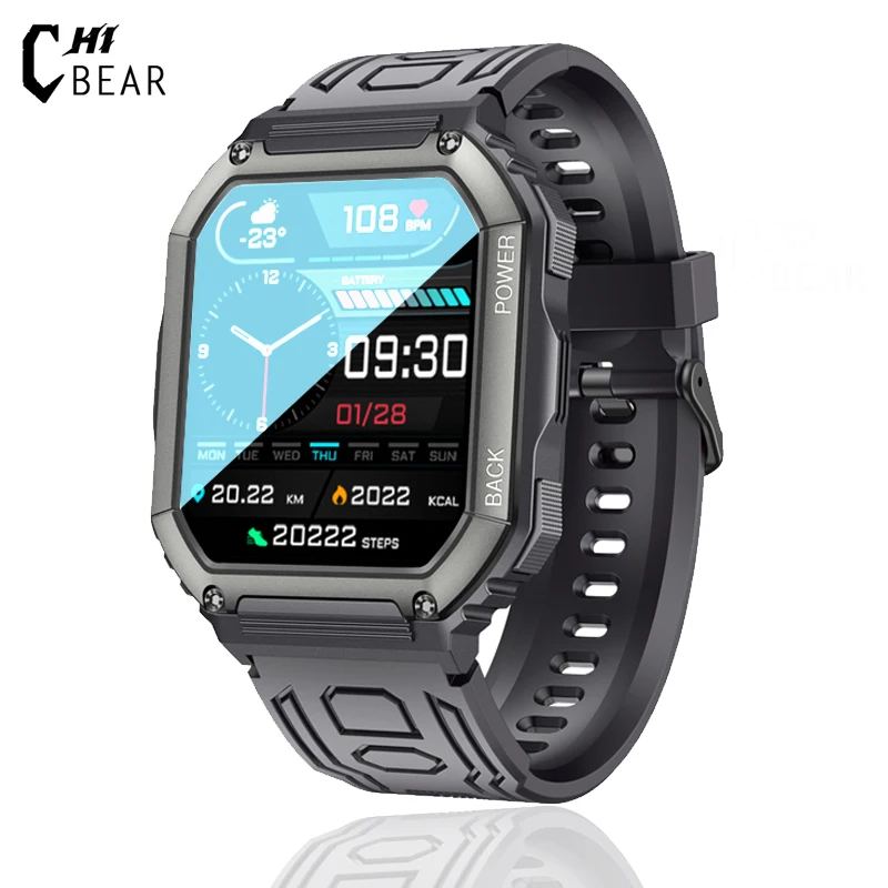 

1.8" HD цветной экран Smart Watch Мужчины Bluetooth звонок Мульти-спорт режим Фитнес-трекер GPS движения отслеживать Мужчины Smartwatch 2022 Новый