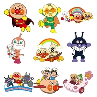 kawaii anpanman stickers cute anime iron on transfers for clothing heat sensitive patches applique for clothes free shipping