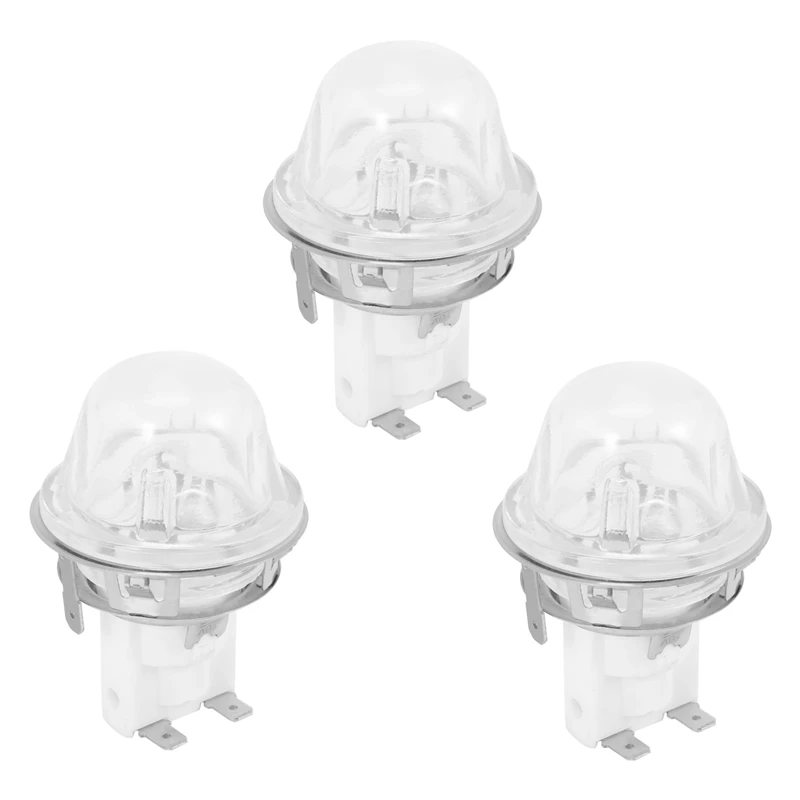 

3X E14 Oven Lamp Holder Baking 15W/25W Illumination Lamp Holder Oven Lamp Cap High Temperature Lamp Base E14 500 Degrees
