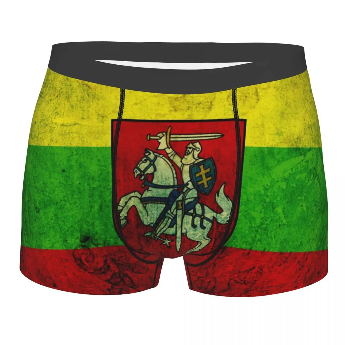 

Underwear Men Boxers Lithuanian Flag Grunge Sexy Boxer Underwear Male Panties Underpants Boxershorts Homme