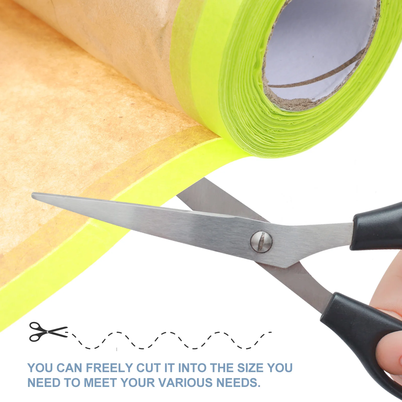 3 рулона полупрозрачной малярной пленки мебельная покрывающая бумага для