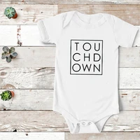 football mom and baby print tshirts touchdown big sister family clothing football mom family matching clothes 2022 funny m