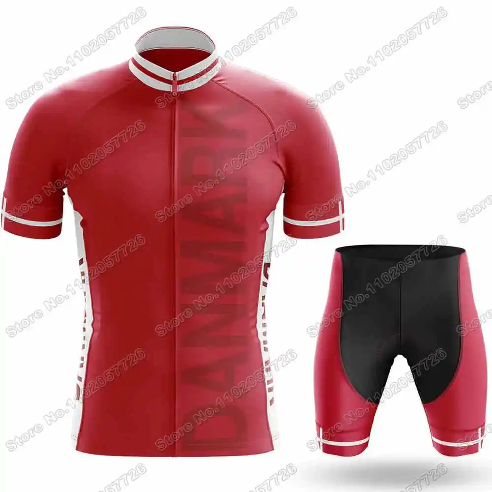 Дания 2023 одежда для велоспорта летний комплект из Джерси рубашка шоссейного