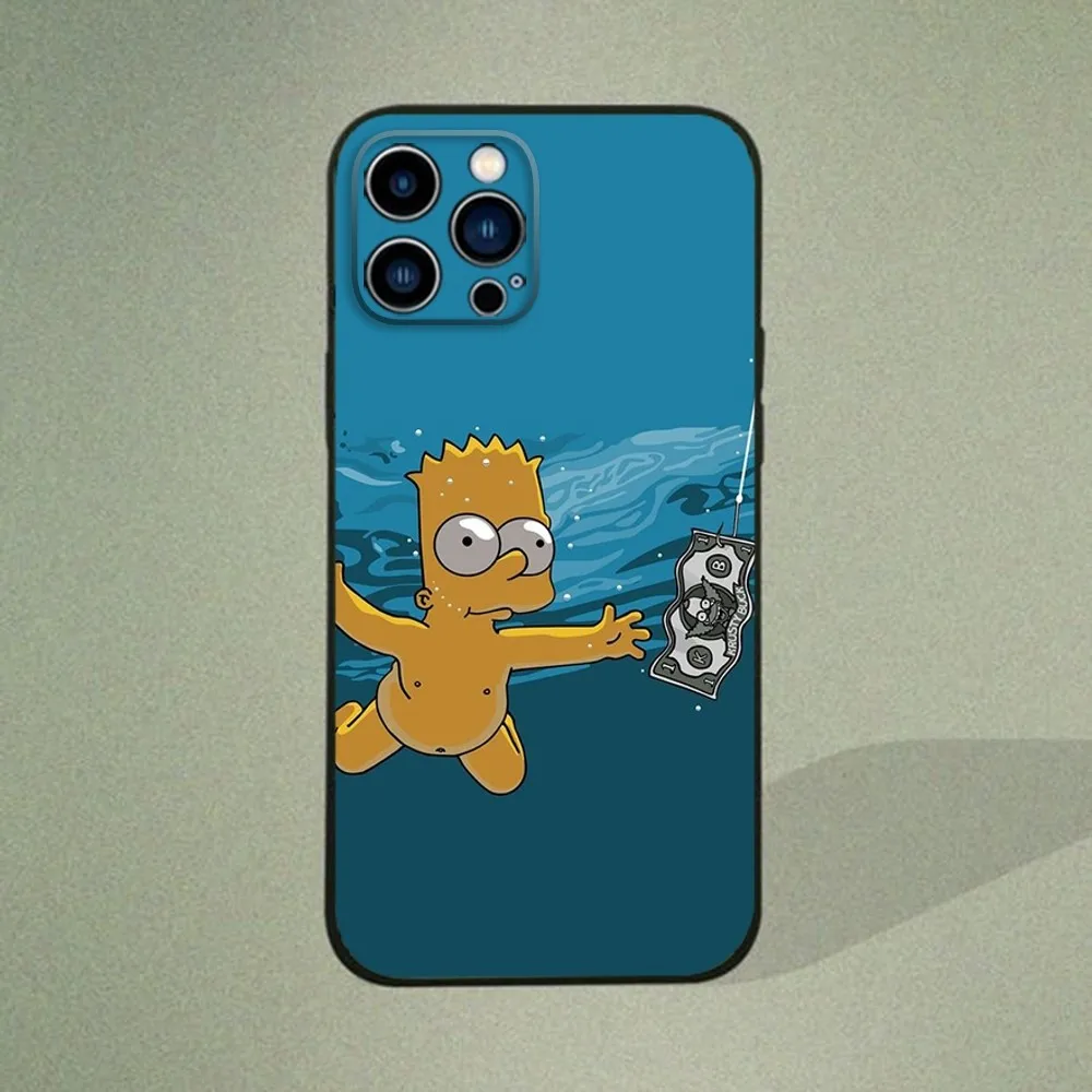 C-мультяшный S-Симпсоны чехол для телефона IPhone 15 14 13 12 11 Pro Max Mini 8 7 Plus SE2 X XR XS MAX
