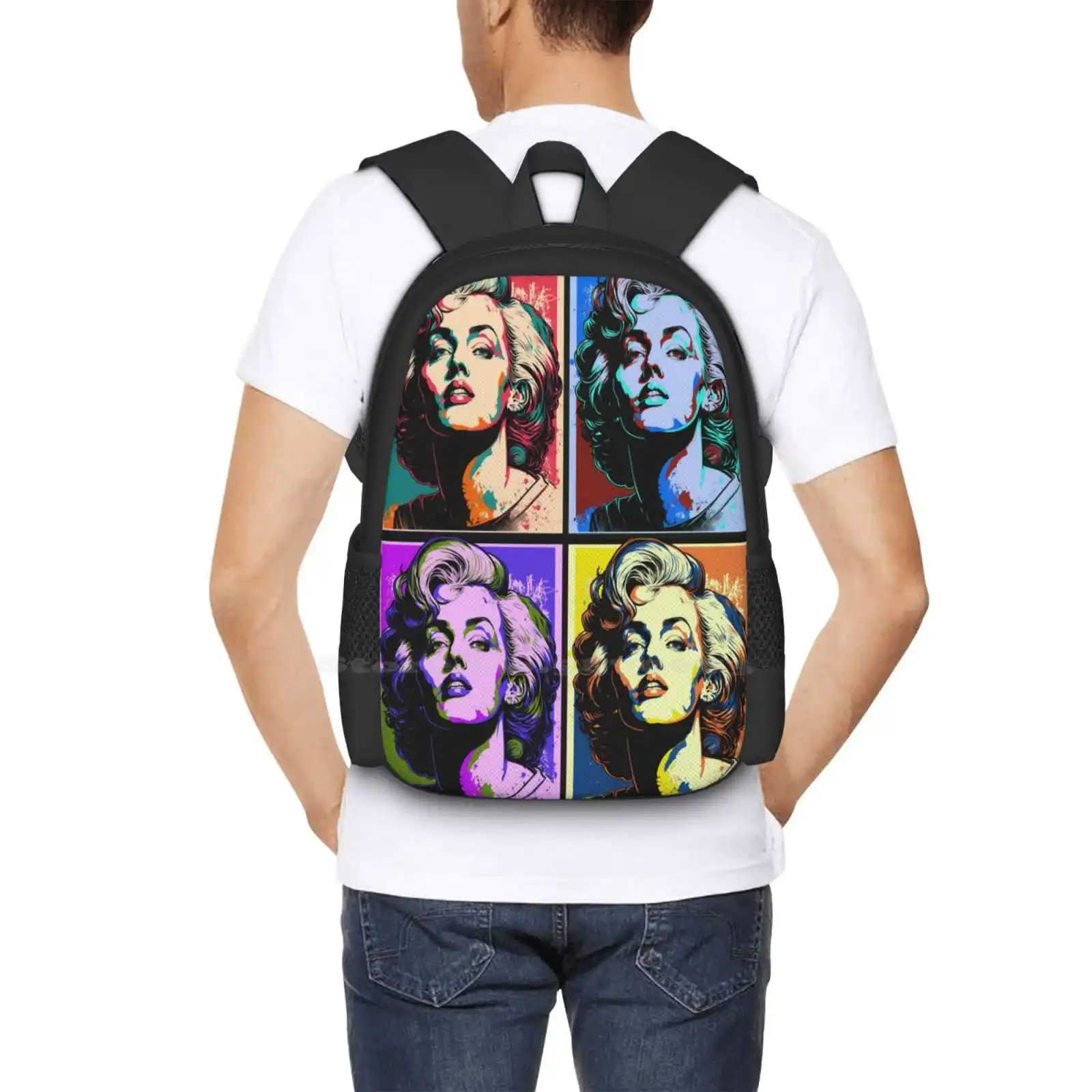 Комикс-Манга Мэрилин Монро-искусство ии Горячая Распродажа школьный рюкзак