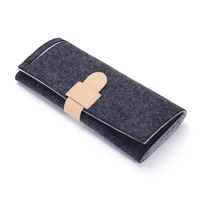 Portable Roll-Up Felt Jewelry Roll Storage Bag Folding Travel Earrings Necklaces Bracelets Rings Container Storage Wholesale New images - 6
