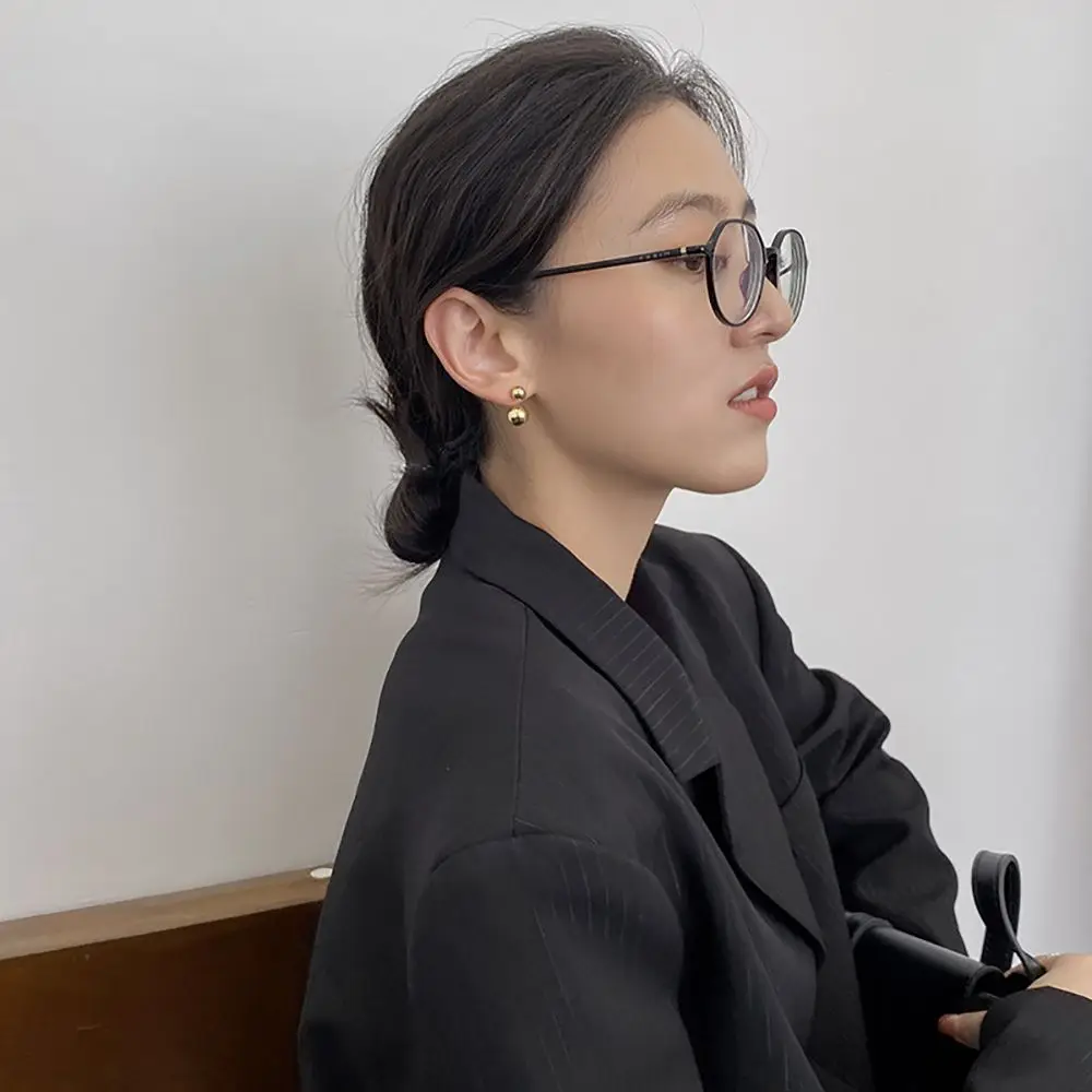 Модные элегантные двойные шарики из сплава для девочек висячие модные ювелирные