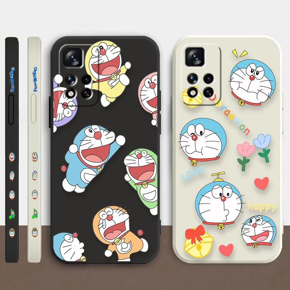 

Case For Redmi Note 12 11 11T 11R 11E 10 9 8 7 7S PRO PLUS 4G 5G Simple Liquid silicone Case Funny D-Doraemon