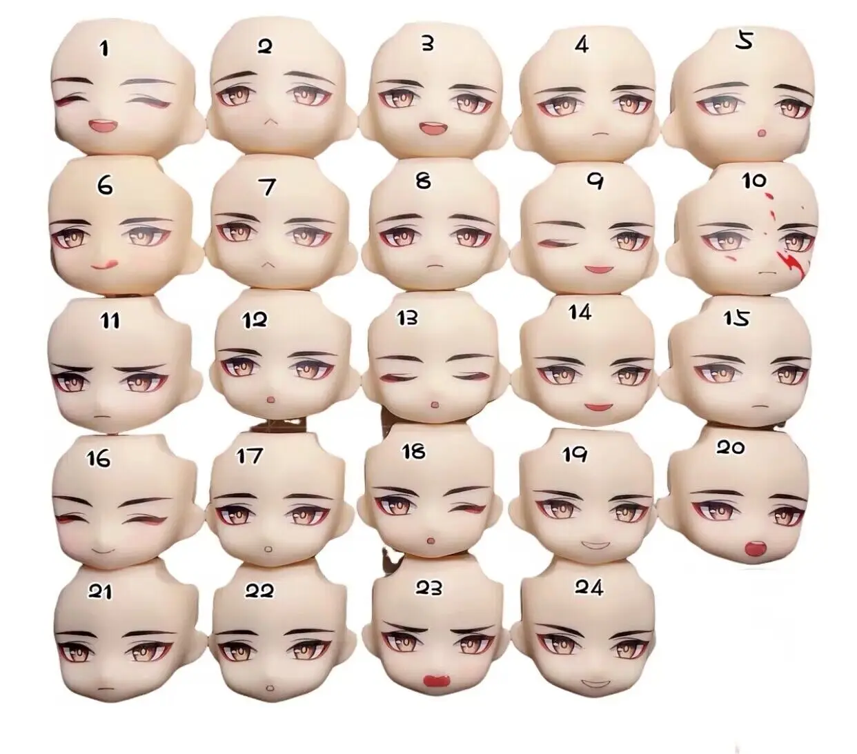 Zhongli Ob11 лицевая водная наклейка Genshin ударная глина для мужчин панель ручной