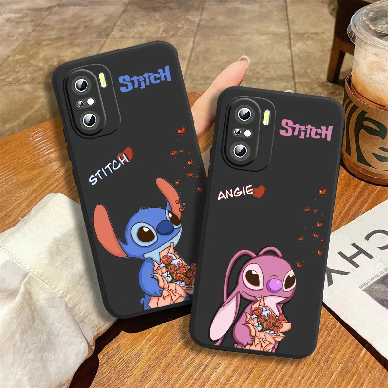

Cute Couple Stitch Disney Phone Case For Xiaomi Redmi 7(Y3) 7A 8 8A 9 9A 9AT 9C 10X 10 10C 5A 6A S2 K20 K30 K40 K50 Black Soft