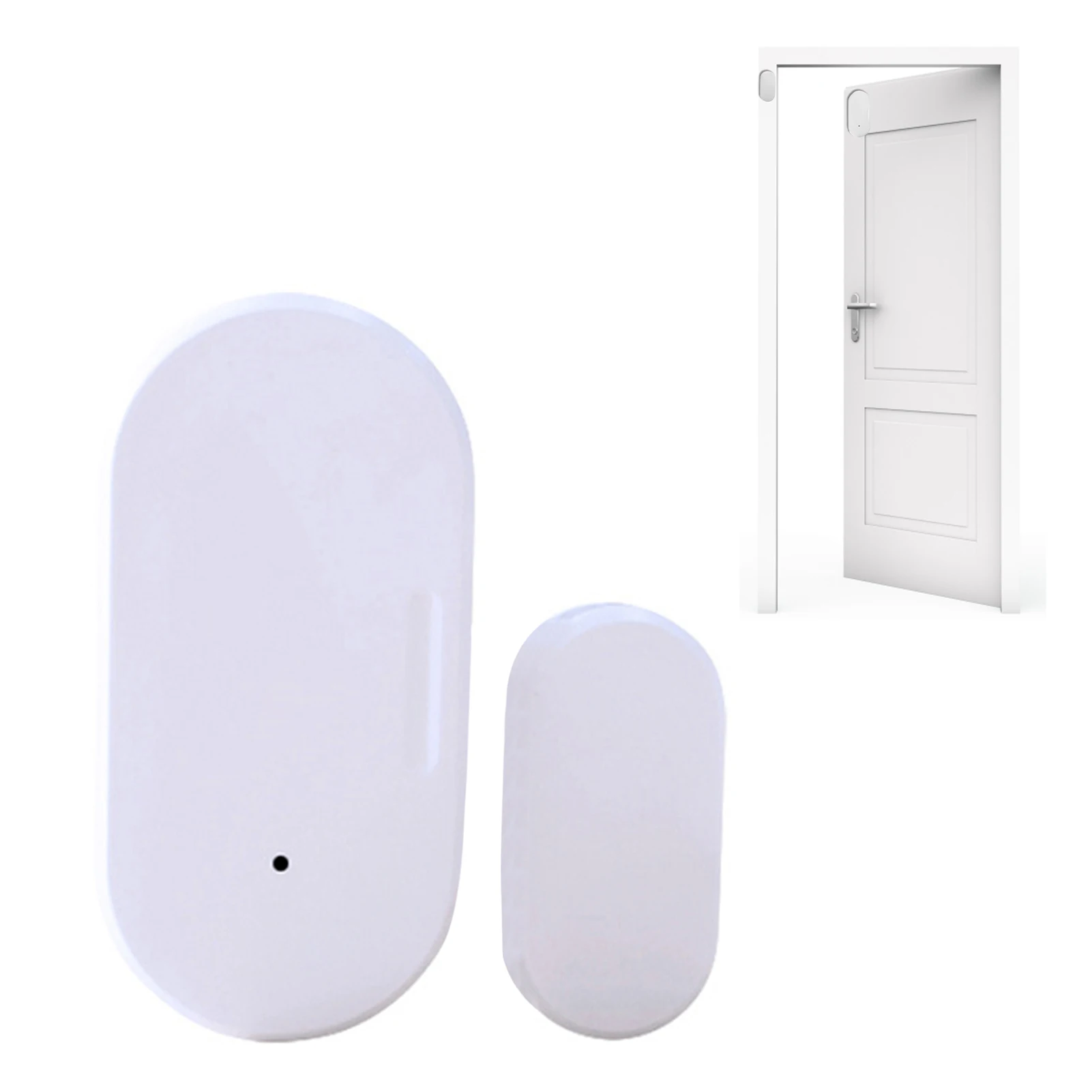 

Zigbee Door Sensor White Zigbee Connection Wireless Mini Contact Sensor For Home Window Garage Security Smart Home Automation