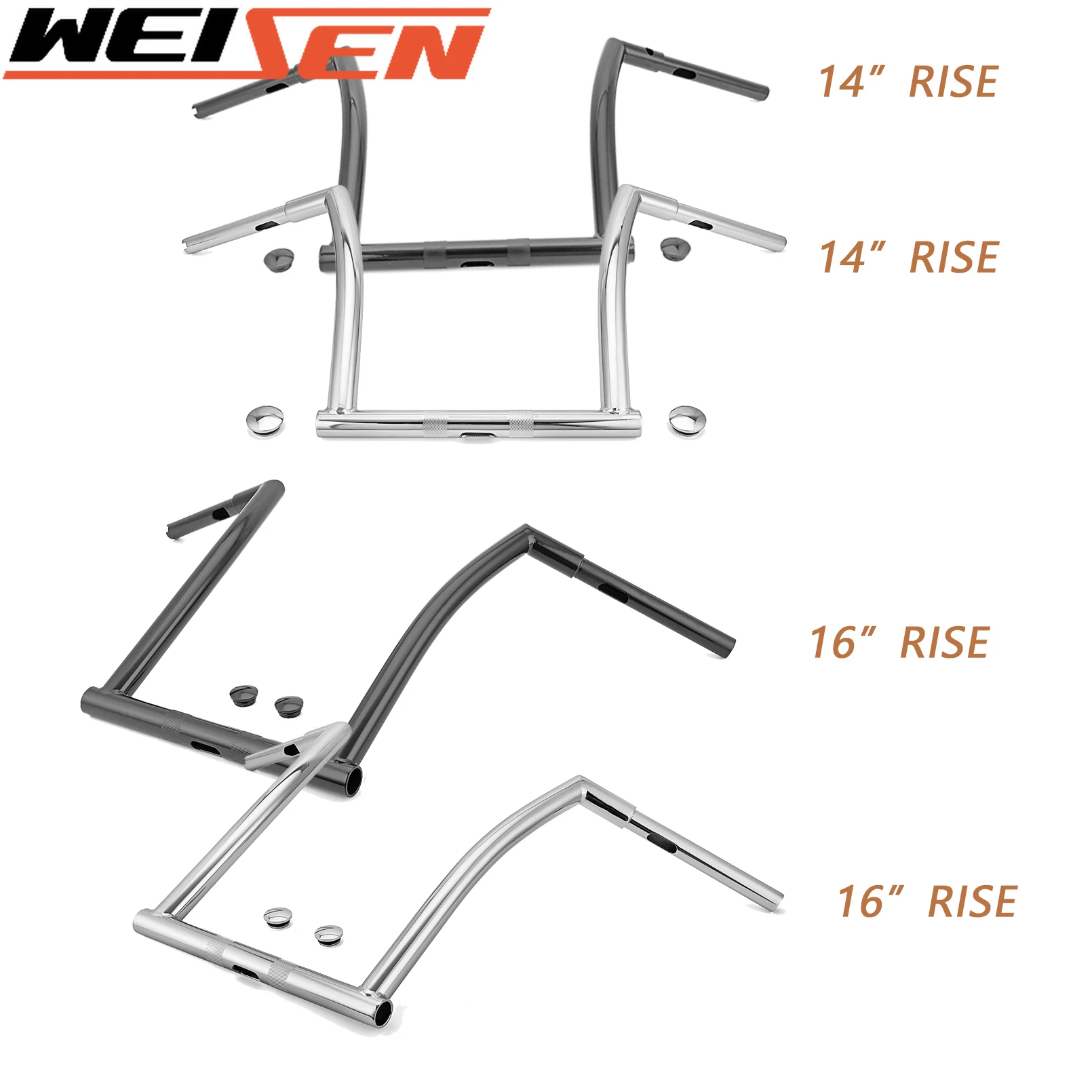 

Motocycle Accessories For Harley 2015-2021 Road Glide FLTR FLTRU FLTRX FLTRXS Model Ape Z Bar Rise 14" 16" Monkey Handlebar