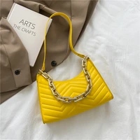 plain color pu leather bag chain shoulder bag texture shopping bag zipper embossed bag trendy check embossed handbags
