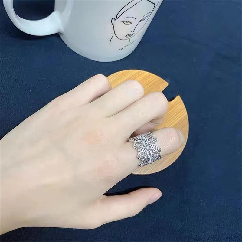 Новинка из Южной Кореи кольцо с ажурным кружевом Dongdaemun элегантное