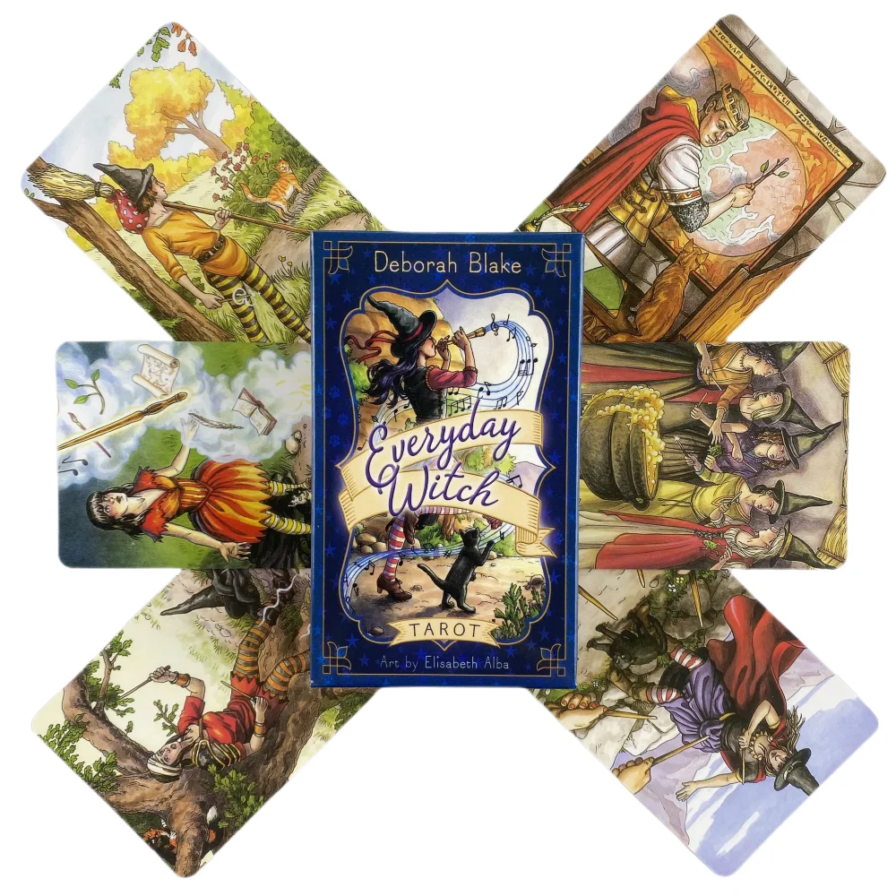 Ежедневная игра с картами ведьмы Таро 78 колодов издание гадания англоязычными