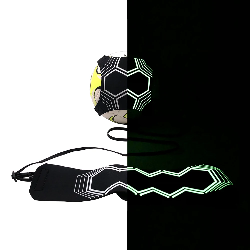 

Football Trainer Luminous Fluorescent Night Self-adhesive Ball Practice Belt Equipment Soccer Training Assistance Adjustable NEW