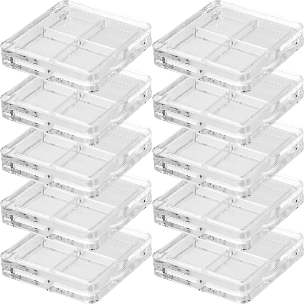 10 шт. коробка для теней век лоток хранения чехлы макияжа пустая упаковка