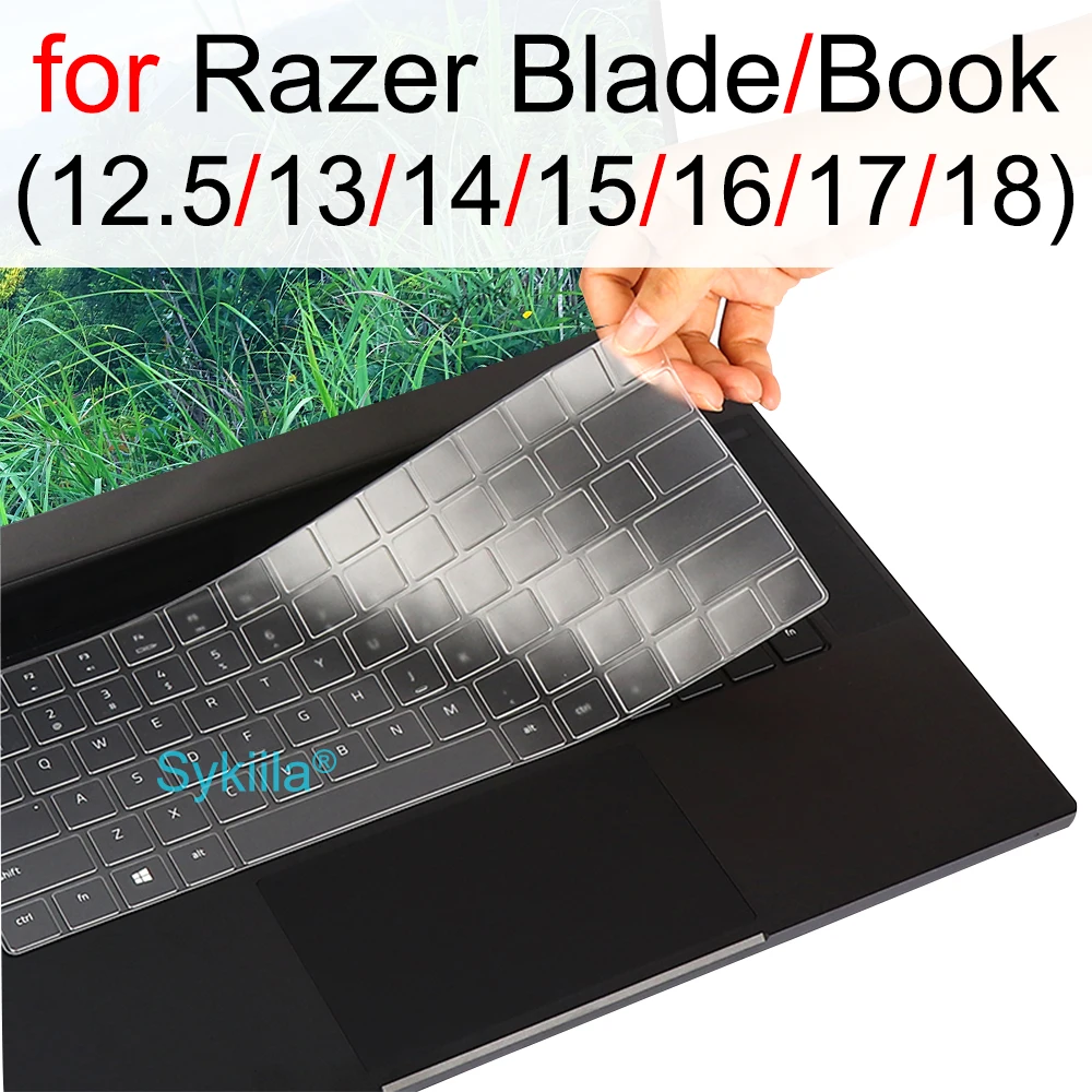 Фото Силиконовая защитная накладка на клавиатуру для Razer Blade 15 16 17 18 Pro Stealth Book 13 14 RZ09, 2025 2023 2022 2021 №1