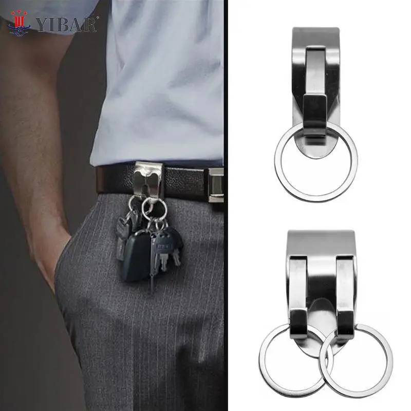 

Stainless Steel Keychain Safety Heavy Belt Key Clip Detachable Belt Keychain