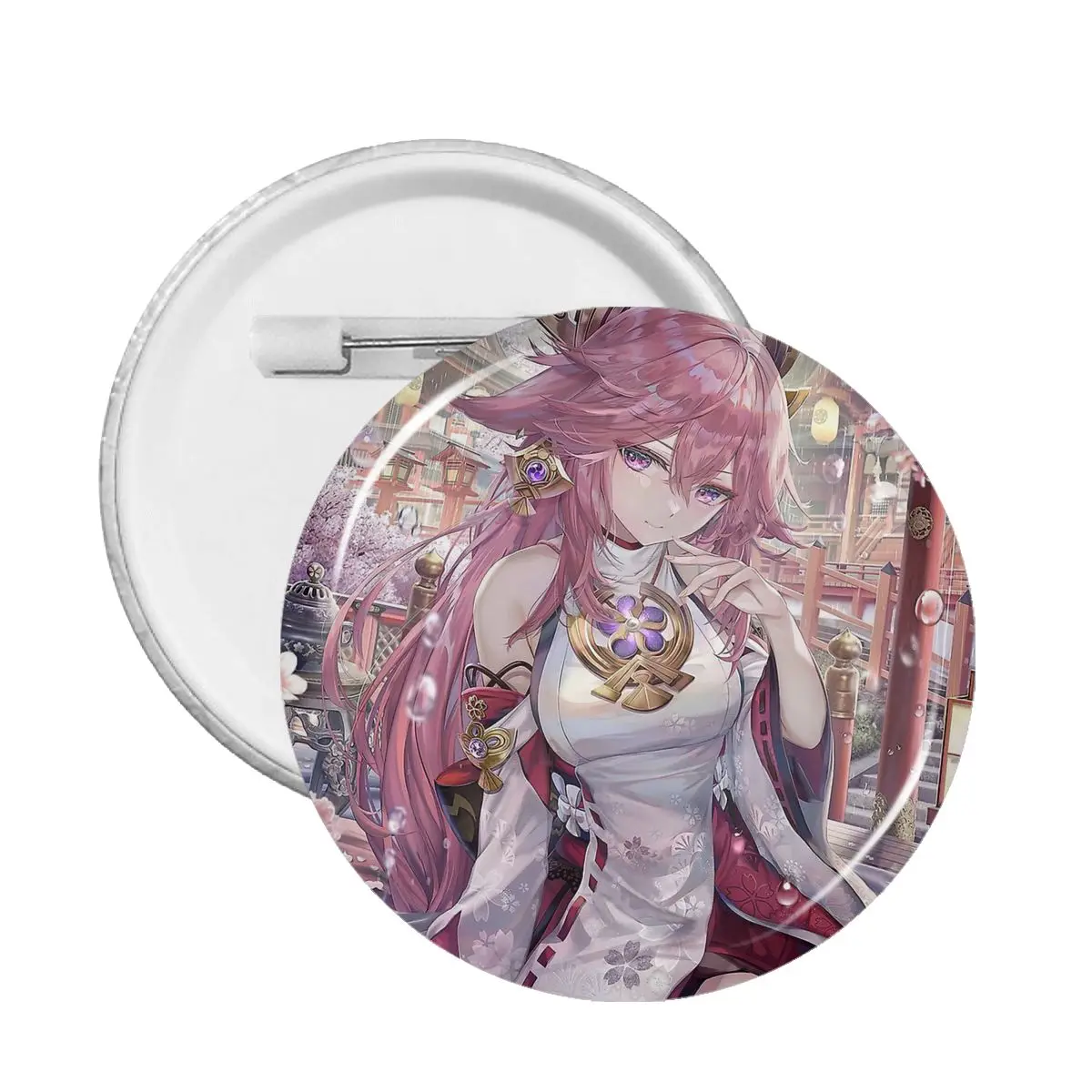 

Милые булавки Yae Miko, значок Genshin, милые булавки для друзей, броши для сумки