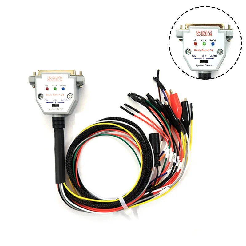 Фото Кабель для отладочной платформы с 3 LED-индикаторами, DB25, для чтения и записи ЭБУ через PRO J2534 VCI, с поддержкой BATT VCC KLINE CAN-L CAN-H №1