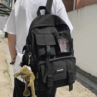 2022 women school backpack black nylon bagpack female anti theft rucksack casual lady travel backpacks korean back pack mochila