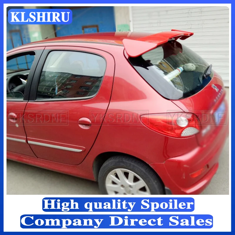 

Универсальный Спойлер на заднюю крышу для Peugeot 206 207-2006, спойлер для хэтчбека из АБС-пластика, стандартный автомобильный спойлер