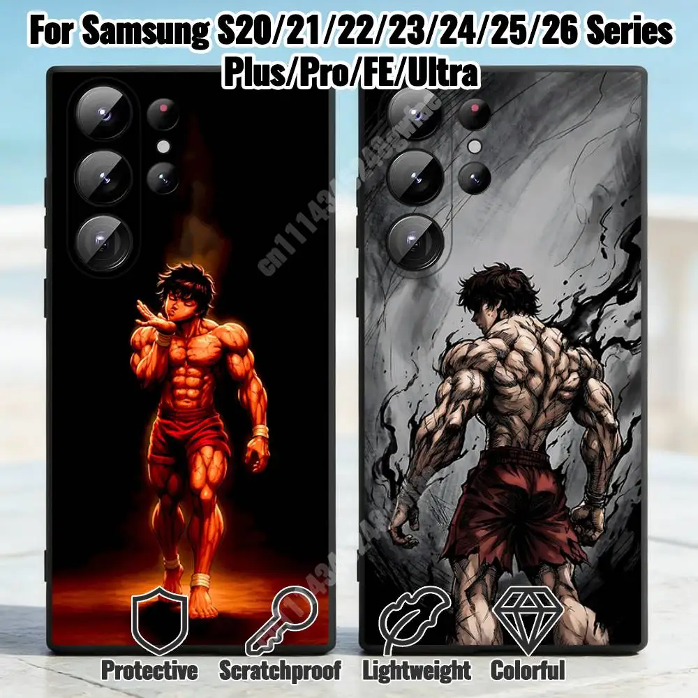 Фото Чехол для телефона Baki Jack Hanma The Grappler для Samsung Galaxy S21 S22 S23 Ultra Plus S24 S25 S26 FE Lite, защитный чехол из ТПУ №1