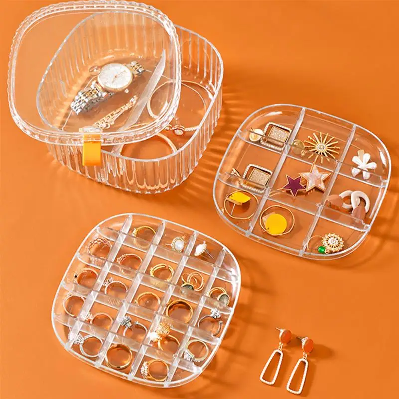 

Jewelry Box Travel Storage Organizer Case Holder Compartmentdisplay Girls Earring Containers Bead Dividersnecklaces
