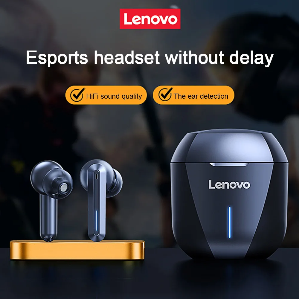 

Lenovo XG01 Gaming Earbuds 50ms Low Latency TWS Bluetooth Earphone with Mic HiFi wireless headphones ipx5 waterproof Earbuds