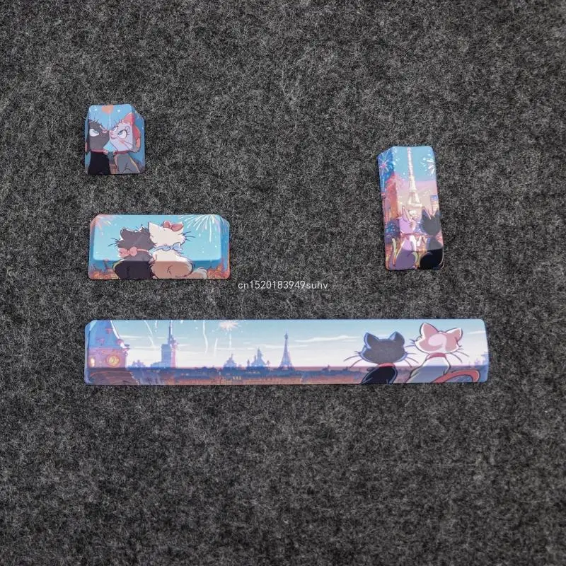 Механические клавиатуры 4 шт. эстетическая тема из сублимированного ПБТ OEM по