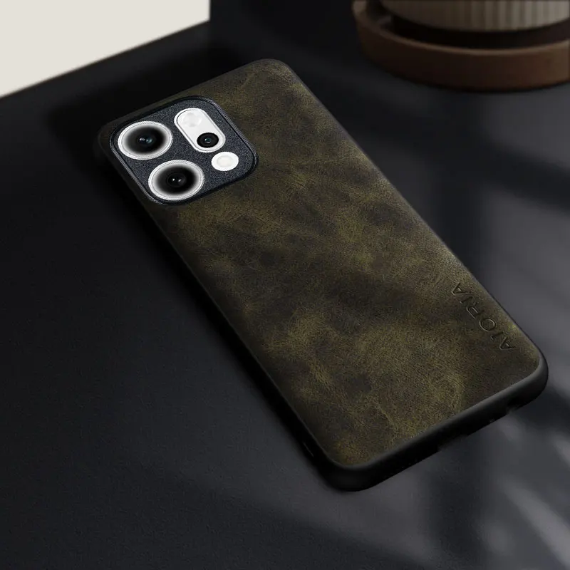 Модный чехол для OPPO Reno 14 13 12 11 Pro F 10 8 Pro Plus 8 T, прочный чехол премиум-класса из искусственной кожи для reno14 pro capa funda (art.: 3920d0413a68e) - 3920d0413a68e