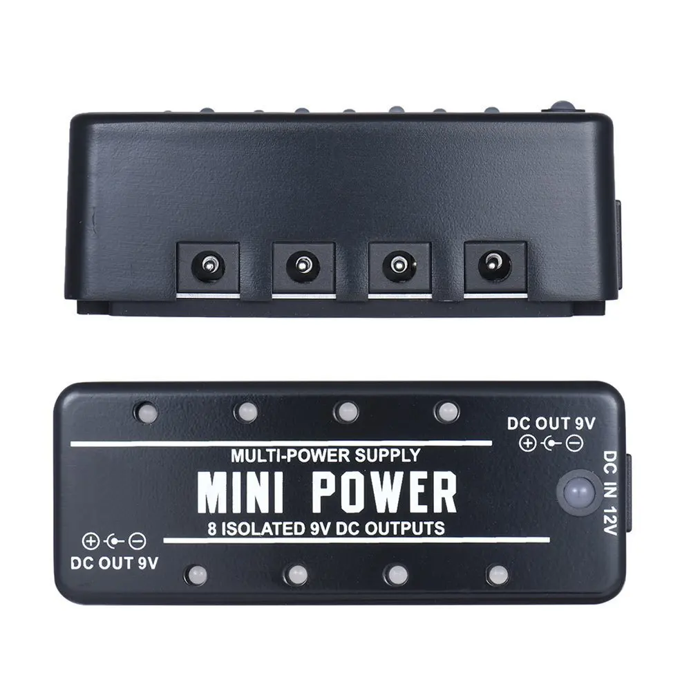 Rowin Mini Power Pedal Guitar Pedals Power Supply Multi Circuit Power 8 Isolated 9V Output With Short Circuit Protect  LEF-329