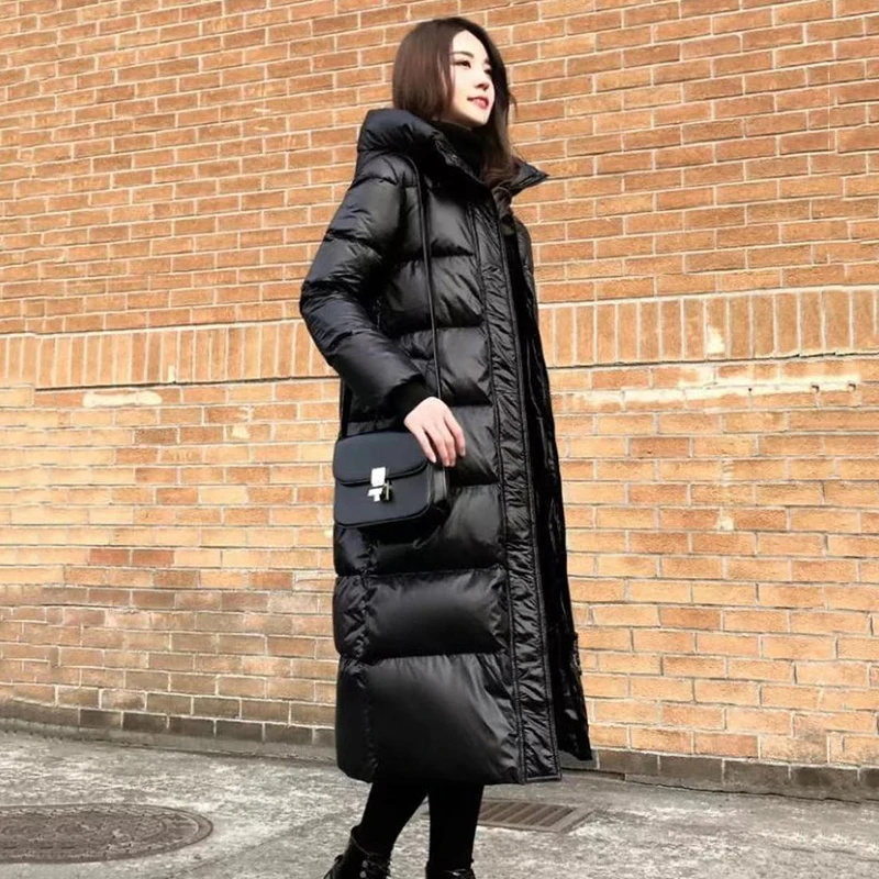Autumn Winter Jacket Women Thicken Warm Parka Casual Solid Color Loose Hooded Coat Jackets Outwear For Female