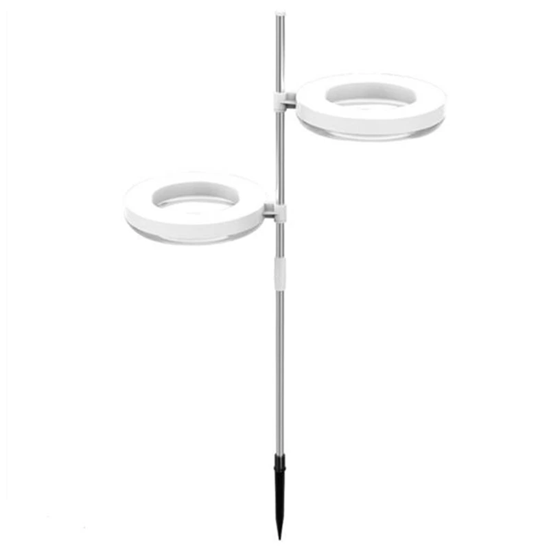 

HOT LED Grow Light-12H Cycle Auto Timing Switch Adjustable Annular Light Ring For Garden Potted Plant Starting