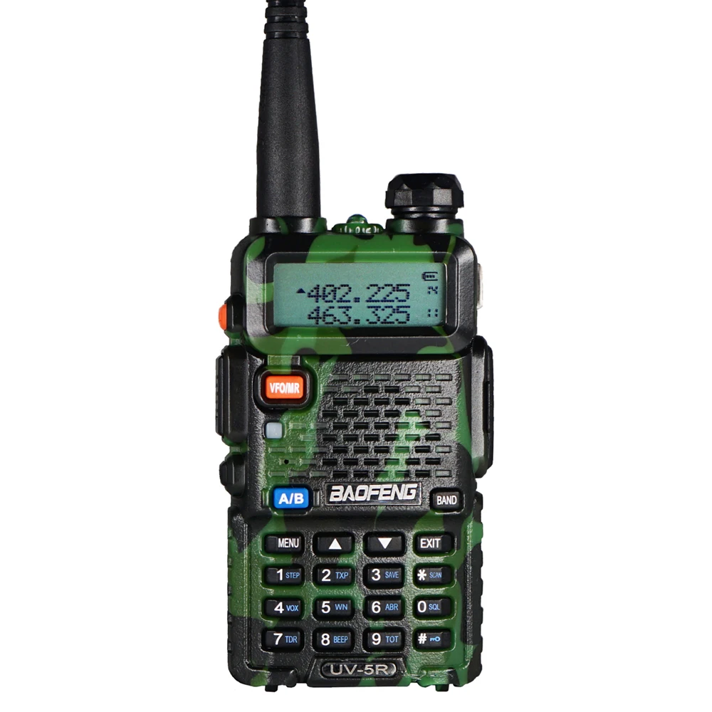 baofeng walkie talkie uv 5r two way cb ham radio portable uv5r 128ch 5w vhf uhf 136 174mhz 400 520mhz transceiver with headset free global shipping