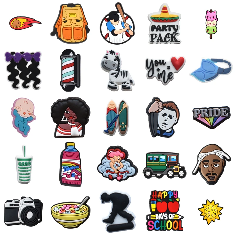 

Kids Para Pins Men Girl Wholesale Bulk Decorations for Crocs Boy Shoes Accessories Women Charm Gifts Packs Set Jeans Shoe Charms