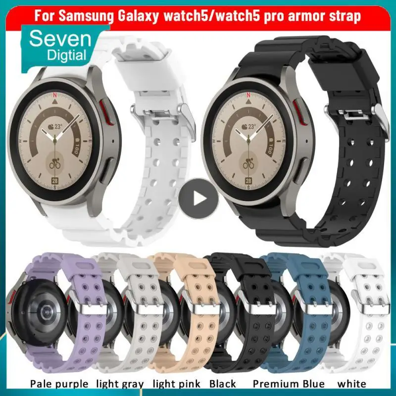 

For Samsung Galaxy Watch5/watch5 Replacement Wrist Strap Silicone Strap Dustproof Smartwatch Smart Accessories Fall Proof