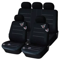 butterfly embroidered car seat cover universal fit most vehicles seats interior accessories black seat covers