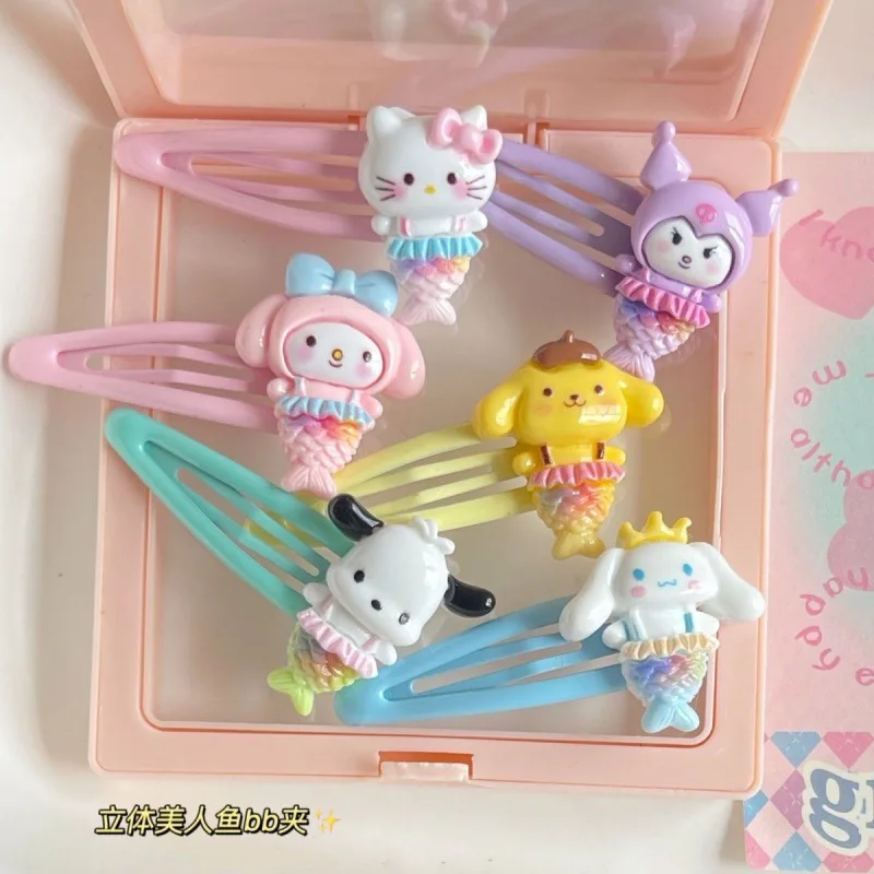 

Sanrio My Melody Cinnamoroll Pochacco Kuromi Hello Kitty Hair Claws Acrylic Hairpins Hair Clips Headwear for Women Girls Kawaii