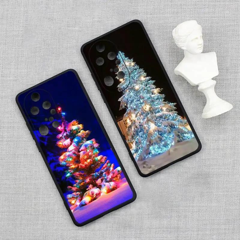 

Merry Christmas Tree Phone Case For Huawei P20 P30 P40 P50 Lite E P Mate 50 40 30 20 Pro Soft Cover