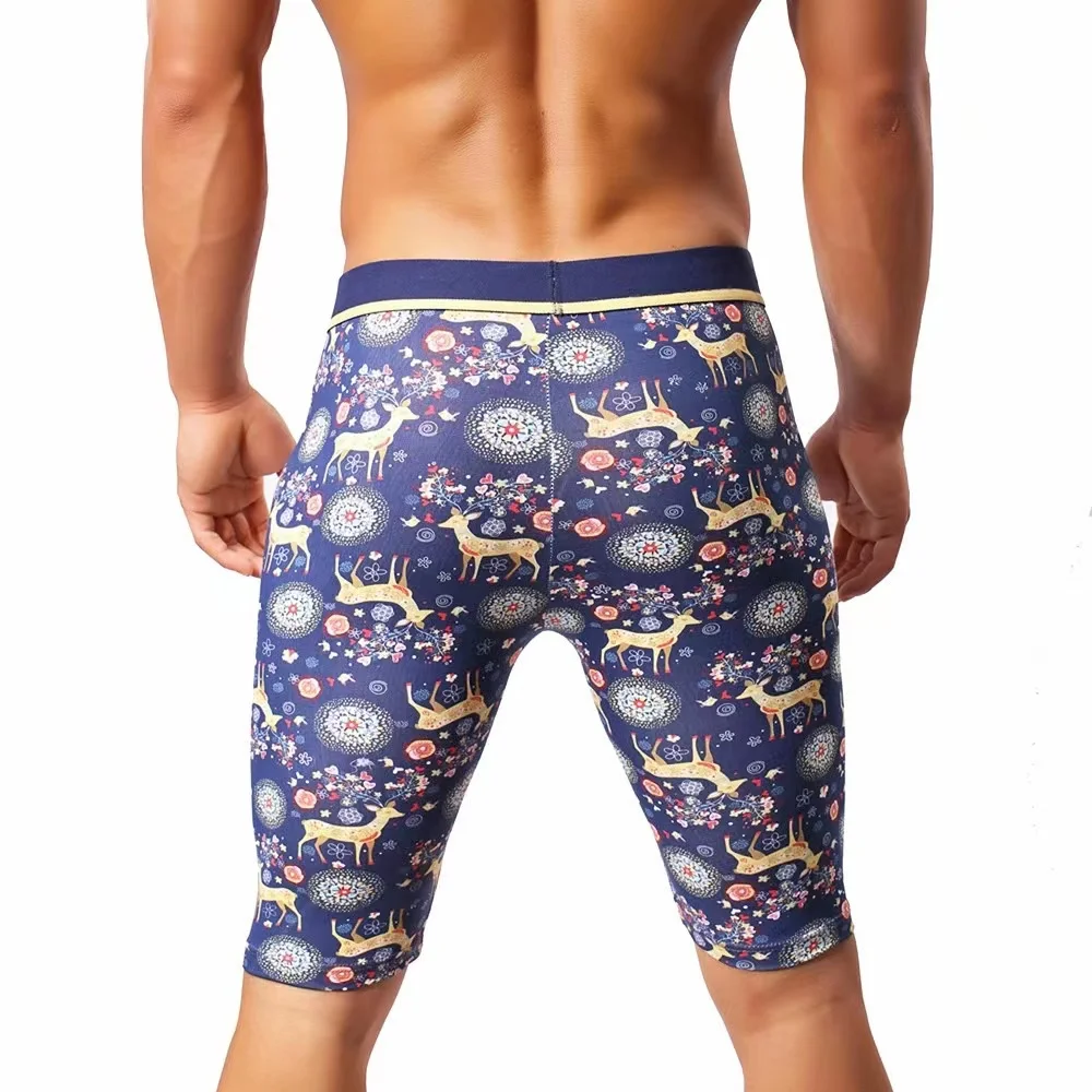 2pcs Long Men Boxer Underwear Men Underware Boxer Shorts Mens Cotton Long Leg Underpants for Brand Quality Sexy Pouch Panties