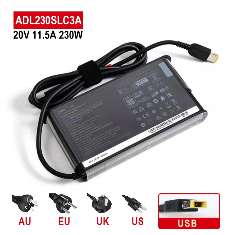 Адаптер переменного тока ADL230SCC3A 230W 20V 11.5A для Lenovo 5IMH05H 81Y6 THINKPAD T540P W540 P71 Y7000P Y900 P72 P73 Y910