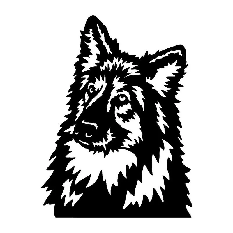 

20 CM German Shepherd Fashion Creative Animal Car Sticker Classic Animal Motorcycle Car Accessories M178