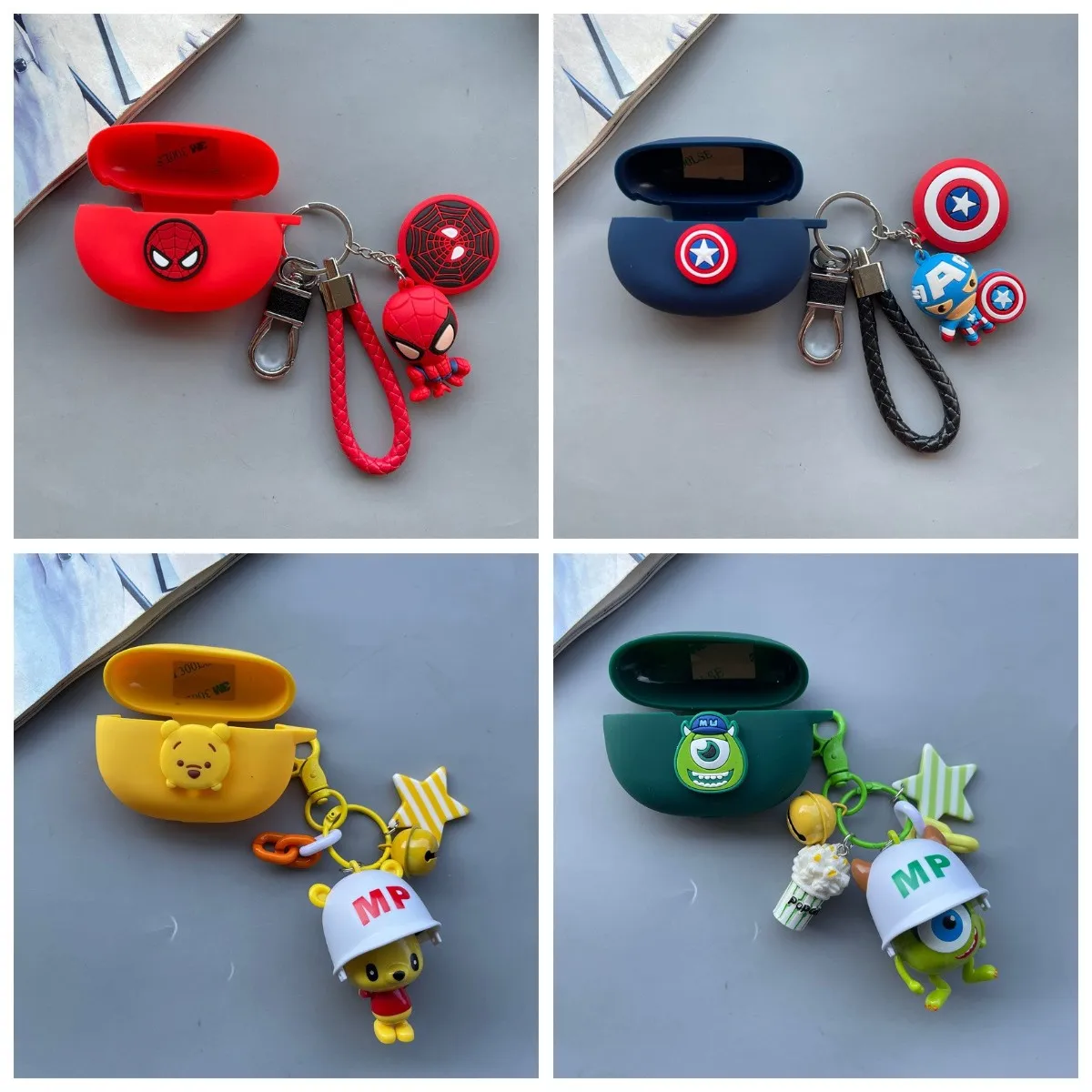 

Disney Winnie Pooh Case for Beats Studio Buds Cover MU Spiderman Earphone TWS Headset Cases Funda for Studio Buds Pendant