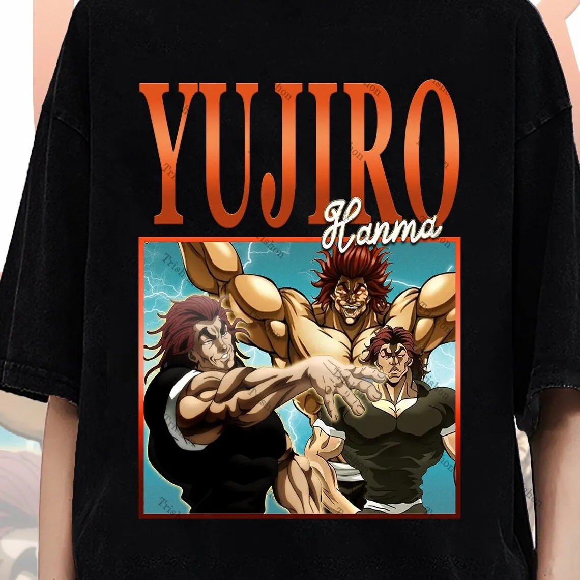 Баки аниме рубашка Yujiro Hanma манга футболка графическая одежда подарок