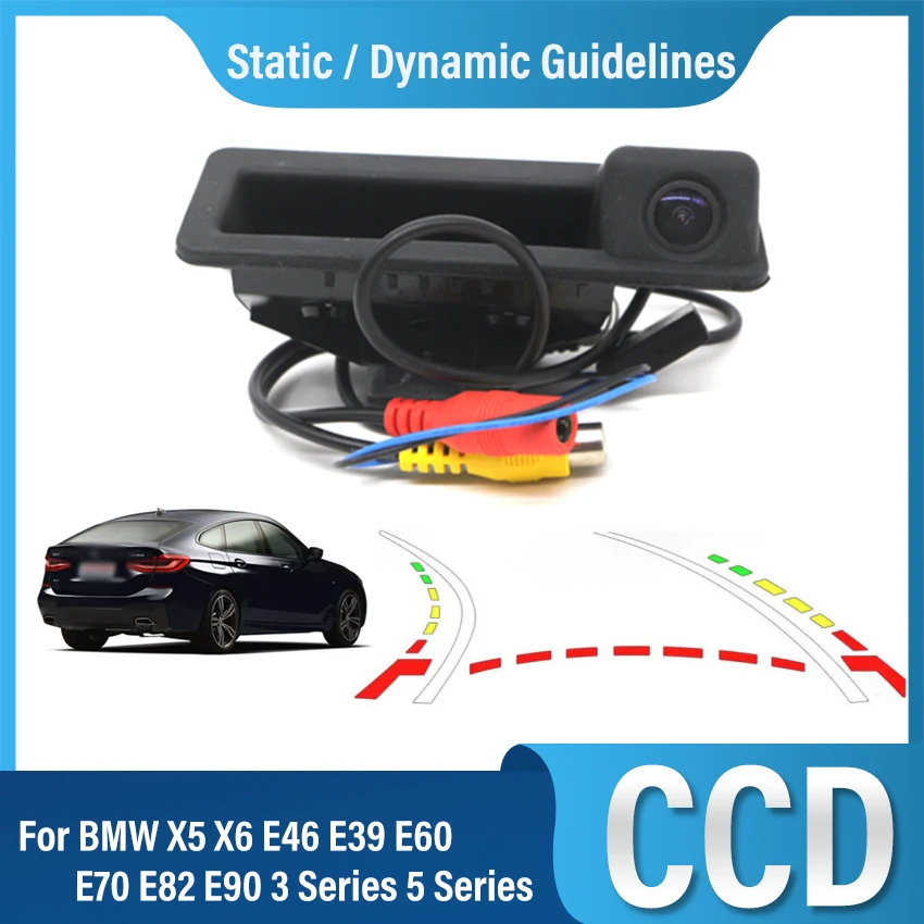 

Vehicle HD 1080P Fisheye Track Car Reverse Backup Trunk Handle Camera For BMW X5 X6 E46 E39 E60 E70 E82 E90 3 Series 5 Series